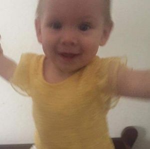 BEAUTIFUL BRIGHT YELLOW BABY DRESS W/FLORAL TRIM